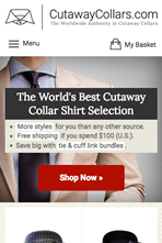 CutawayCollars.com - Mobile Website