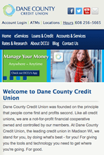 Dane County Credit Union - Mobile Website